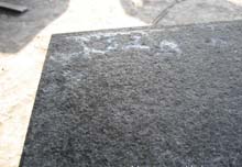 Black Basalt Zhangpu Black, Flamed tiles.