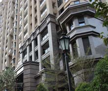 China Baltic Coffee, Blatic Brown Granite Wall cladding project