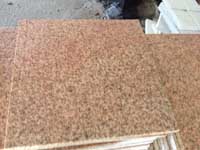 Desert Gold Rusty Granite, Flamed Tiles