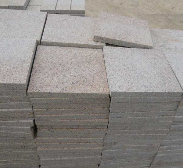 Desert Gold Rusty Granite, Flamed Tiles