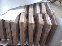 Desert Gold Rusty Granite, Natural split wall panels