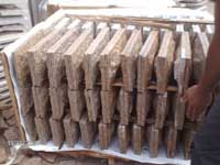 Desert Gold Rusty Granite, Natural split wall panels