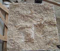 Desert Gold Rusty Granite, Natural split wall panels