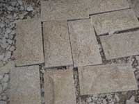 Desert Gold Rusty Granite, Natural split wall panels