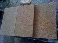 Desert Gold Rusty Granite, Sandblustered tiles