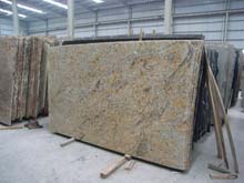 China golden crystal granite, china golden diamond flower granite Slabs 